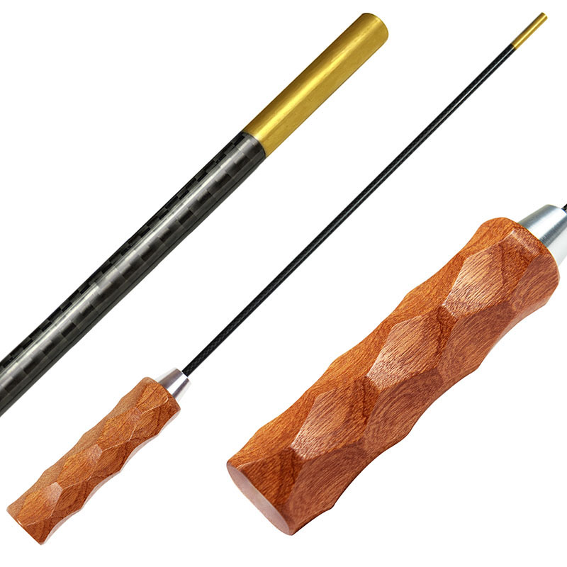 Karbonfiber pistol rensepinne super trehåndtak pistol rifle hagle