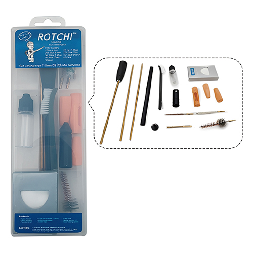 Riflesett med boreføring og pistololje