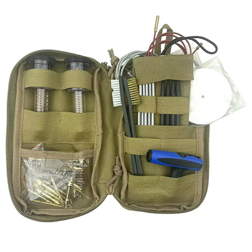 Universal Gun Cleaning Kit Tactical Bag Bore and Chamber Brushes Rustfrie stenger